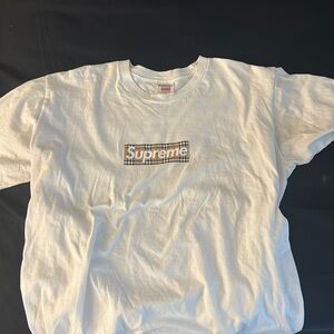 SUPREME/Burberry box logo tee